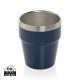 Taza de café Clark RCS doble pared 300 ml Ref.XDP43721-AZUL MARINO 