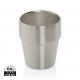 Taza de café Clark RCS doble pared 300 ml Ref.XDP43721-PLATA 