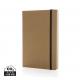 Cuaderno A5 de papel kraft y piedra reciclado Craftstone Ref.XDP77459-MARRÓN 