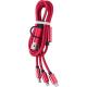 Set de cables de nailon Leif Ref.GI979762-ROJO 