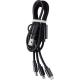 Set de cables de nailon Leif Ref.GI979762-NEGRO 