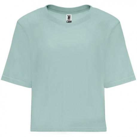 Camiseta talle corto y holgado mujer Dominica 170g/m2