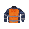 Chaqueta Workshell combinada con acolchado de alta visibilidad y cintas inclinadas WORKTEAM S9605