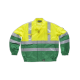Cazadora combinada alta visibilidad con cintas reflectantes WORKTEAM C3311 Ref.WTC3311-VERDE/AMARILLO AV