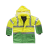 Parka combinada alta visibilidad con cintas reflectantes WORKTEAM C3711