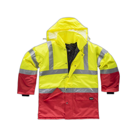 Parka combinada alta visibilidad con cintas reflectantes WORKTEAM C3711