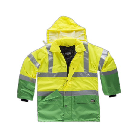 Parka combinada alta visibilidad con cintas reflectantes WORKTEAM C3711