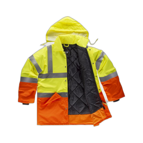 Parka combinada alta visibilidad con cintas reflectantes WORKTEAM C3716