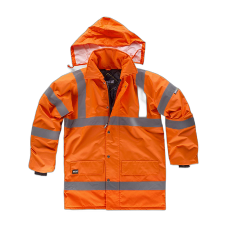 Parka acolchada alta visibilidad con cintas reflectantes WORKTEAM C3700