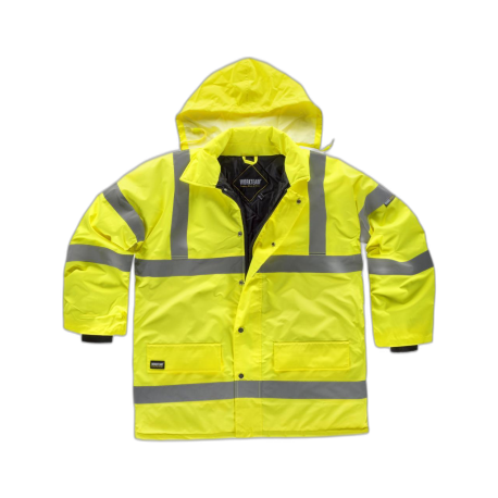 Parka acolchada alta visibilidad con cintas reflectantes WORKTEAM C3700