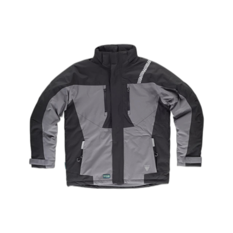 Parka con capucha combinada y detalles reflectantes WORKTEAM WF2858