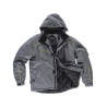 Parka jaspeada con costuras y vivos alta visibilidad WORKTEAM S1150