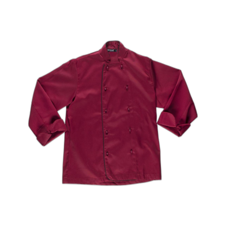 Chaqueta de cocina con vivos a contraste y botones de seguridad WORKTEAM B9206