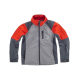 Chaqueta Softshell niño WORKTEAM RN3010002 Ref.WTRN3010002-GRIS JASPEADO/GRIS OSCURO/ROJO