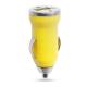 Cargador coche USB Hikal Ref.4210-AMARILLO 