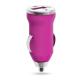 Cargador coche USB Hikal Ref.4210-FUCSIA 