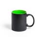 Taza negra personalizada de cerámica 350ml Bafy Ref.5290-VERDE CLARO 