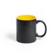 Taza negra personalizada de cerámica 350ml Bafy Ref.5290-AMARILLO 