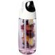 Bidón deportivo en plástico reciclado de 700 ml con tapa flip e infusor Hydrofruit Ref.PF100784-BLANCO TRANSPARENTE 