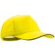 Gorra de velcro 5 paneles Kisse Ref.4676-AMARILLO 