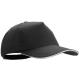 Gorra de velcro 5 paneles Kisse Ref.4676-NEGRO 