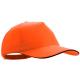 Gorra de velcro 5 paneles Kisse Ref.4676-NARANJA 