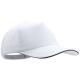 Gorra de velcro 5 paneles Kisse Ref.4676-BLANCO 