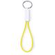 Llavero cable cargador Pirten Ref.5065-AMARILLO 