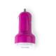 Cargador coche USB Denom Ref.4950-FUCSIA 