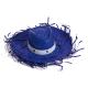 Sombrero de paja Filagarchado Ref.8088-AZUL 