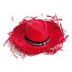 Sombrero de paja Filagarchado Ref.8088-ROJO 