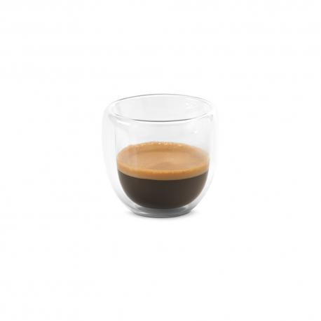 Juego de café expresso dos tazas de cristal 75ml