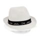 Sombrero personalizado borsalino de poliéster Braz Ref.3575-BLANCO 