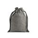 Bolsa de regalo en algodón reciclado 70% y poliéster 30% rpet 140 gm² Gibraltar Ref.PS92076-NEGRO 
