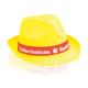 Sombrero personalizado borsalino de poliéster Braz Ref.3575-AMARILLO 