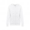 Sudadera de mujer con cremallera y capucha. Blanco Thc amsterdam women wh