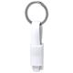 Llavero con cable cargador sincronizador Holnier Ref.5741-BLANCO 