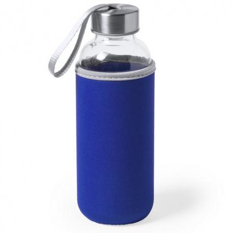 Botella de agua personalizada de cristal 420ml con funda Dokath