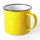 Taza personalizada de metal esmaltado 350ml Wilem Ref.5571-AMARILLO 