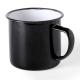 Taza personalizada de metal esmaltado 350ml Wilem Ref.5571-NEGRO 