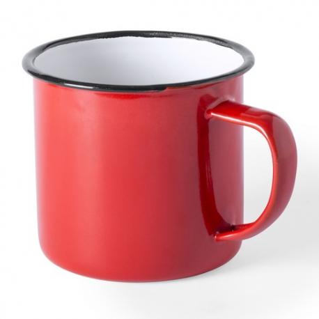 Taza personalizada de metal esmaltado 350ml Wilem