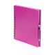 Libreta de anillas y bolígrafo 23,7x29cm Tecnar Ref.4730-FUCSIA 