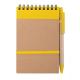 Libreta con bolígrafo ecológico 9,7x14,4cm Ecocard Ref.3190-AMARILLO 