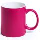 Taza publicitaria de cerámica de colores de 350ml Lousa Ref.5291-FUCSIA 