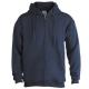 Sudadera con capucha y cremallera de adulto KEYA 280g/m2 Ref.5866-MARINO