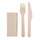 Set de cubiertos madera 3 pcs 