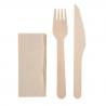 Set de cubiertos madera 3 pcs "tapa"