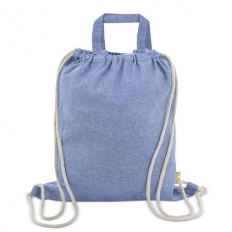 Bolsa mochila de algodon reciclado