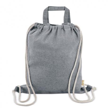 Bolsa mochila de algodon reciclado