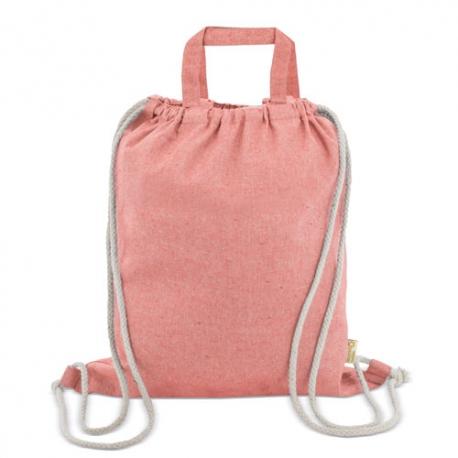 Bolsa mochila de algodon reciclado